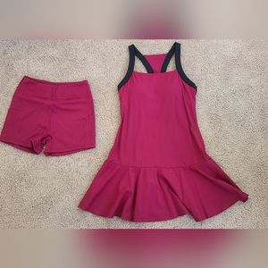 Halara Everyday Cloudful® Air 2-in-1 Pickleball Dress in Rhododendron/S